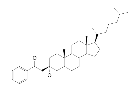 3.beta.-[(2-Hydroxy-2-phenyl)ethyl]-5.alpha.-cholestan-3-.alpha.-ol