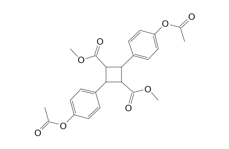 Dimethyl 2,4-bis(4-hydroxyphenyl)cyclobutane-1,3-dicarboxylate, diacetate (isomer 2)