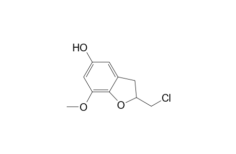 2,3-DIHYDRO-2-CHLOROMETHYL-5-HYDROXY-7-METHOXYBENZOFURAN