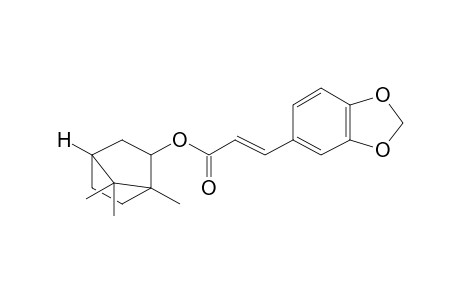 (E)-(1R,2S,4R)-1,7,7-Trimethylbicyclo[2.2.1]heptan-2-yl 3-(benzo[D][1,3]dioxol-5-yl)acrylate