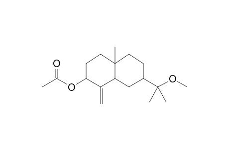 [7-(2-Hydroxypropan-2-yl)-4A-methyl-1-methylidene-2,3,4,5,6,7,8,8A-octahydronaphthalen-2-yl] acetate, methyl ether