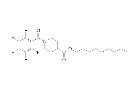 Isonipecotic acid, N-pentafluorobenzoyl-, nonyl ester