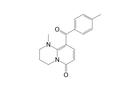 1-METHYL-9-(PARA-TOLUOYL)-1,2,3,4-TETRAHYDROPYRIDO-[1,2-A]-PYRIMIDIN-6(7H)-ONE