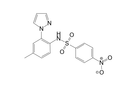 N-{4-Methyl-2-(1H-pyrazol-1-yl)phenyl}-4-nitrobenzenesulfonamide