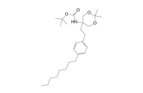 N-[2,2-dimethyl-5-[2-(4-octylphenyl)ethyl]-1,3-dioxan-5-yl]carbamic acid tert-butyl ester