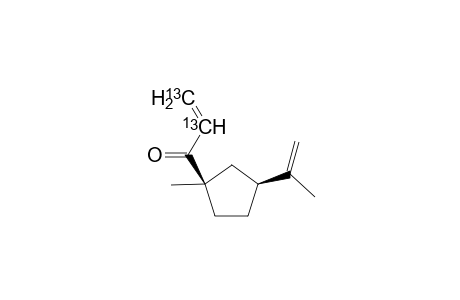 1-[(1R,3S)-1-Methyl-3-(1-methylethenyl)cyclopent-1-yl][2,3-13C2]prop-2-en-1-one