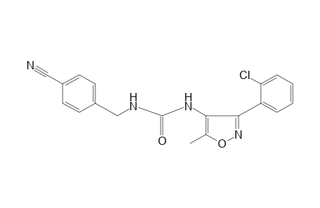1-[3-(o-chlorophenyl)-5-methyl-4-isoxazolyl]-3-(p-cyanobenzyl)urea