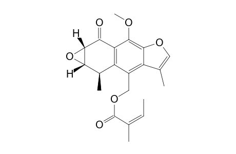 14-angeloyloxy-2.alpha.,3.alpha.-epoxy-1-oxo-O-methylcacalol