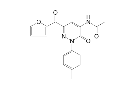 Pyridazin-6(1H)-one, 5-acetylamino-3-(2-furoyl)-1-(4-methylphenyl)-