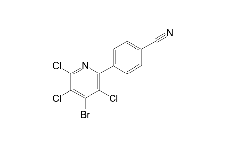 4-Bromo-2,3,5-trichloro-6-(4-cyanophenyl)pyridine