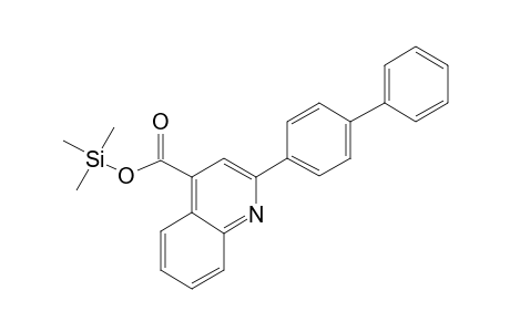 2-[1,1'-Biphenyl]-4-yl-4-quinolinecarboxylic acid, tms derivative