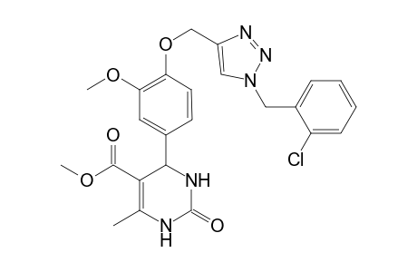 Methyl 4-(4-((1-(2-chlorobenzyl)-1H-1,2,3-triazol4-yl)methoxy)-3-methoxyphenyl)-6-methyl-2-oxo1,2,3,4-tetrahydropyrimidine-5-carboxylate