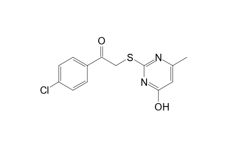 4'-chloro-2-[(4-hydroxy-6-methyl-2-pyrimidinyl)thio]acetophenone