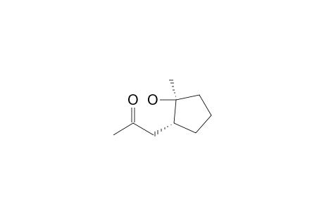 (1R*,2S*)-1(-2-Hydroxy-2-methylcyclopentent-1-yl)-2-propanone