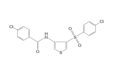 p-chloro-N-{4-[(p-chlorophenyl)sulfonyl]-3-thienyl}benzamide