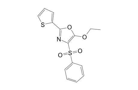 4-Benzenesulfonyl-5-ethoxy-2-(2-thienyl)oxazole