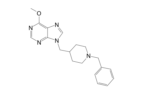 9-[[1-(benzyl)-4-piperidyl]methyl]-6-methoxy-purine