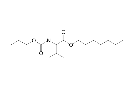 Valine, N-methyl-N-propoxycarbonyl-, heptyl ester