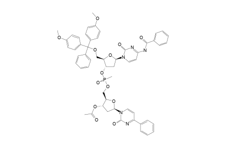 (R(P))-N(4)-BENZOYL-5'-O-DIMETHOXYTRITYL-2'-DEOXYCYTIDINE-(3',5')-N(4)-BENZOYL-3'-O-ACETYL-2'-DEOXYCYTIDINE-3'-METHANEPHOSPHONATE