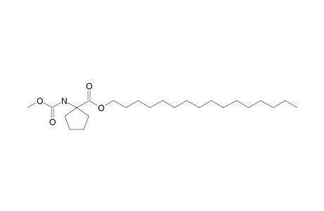 1-Aminocyclopentanecarboxylic acid, N-methoxycarbonyl-, hexadecyl ester