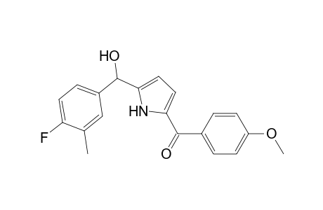 2[(4-Fluoro-3-methylphenyl)hydroxymethyl]-5-(4-methoxybenzoyl)pyrrole