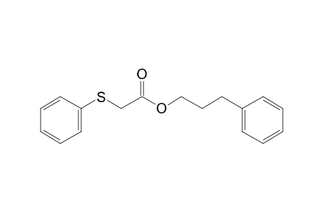 (Phenylthio)acetic acid, 3-phenylpropyl ester