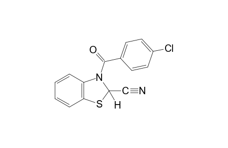 3-(p-chlorobenzoyl)-2-benzothiazolinecarbonitrile