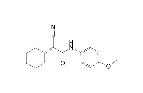 2-cyano-2-cyclohexylidene-N-(4-methoxyphenyl)acetamide