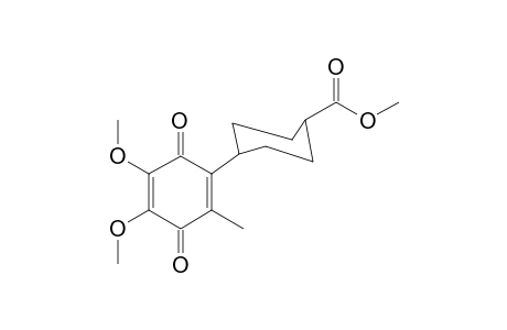 4-(3,6-diketo-4,5-dimethoxy-2-methyl-cyclohexa-1,4-dien-1-yl)cyclohexanecarboxylic acid methyl ester