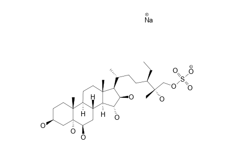 24-ETHYL-5-ALPHA-CHOLESTANE-3-BETA,5,6-BETA,15-ALPHA,16-BETA,25,26-HEPTOL-26-SULFATE