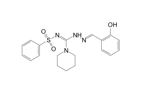 N-(phenylsulfonyl)-1-pioeridinecarboximidic acid, salicylidenehydrazide