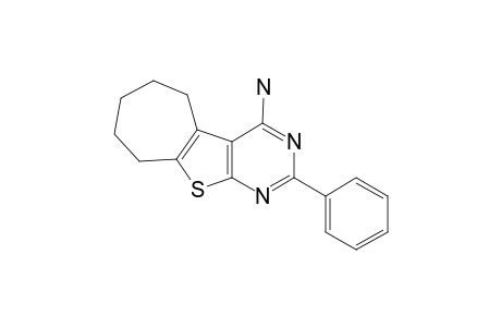 6,7,8,9-Tetrahydro-2-phenyl-5H-cyclohepta[4,5]thieno[2,3-d]pyrimidin-4-amine