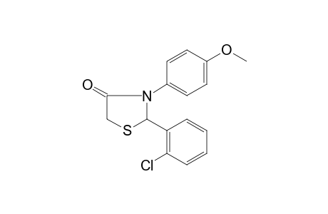 2-(2-Chlorophenyl)-3-(4-methoxyphenyl)-1,3-thiazolidin-4-one
