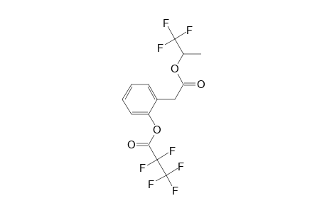 2-Hydroxyphenylacetic acid, o-pentafluoropropionyl-, 1,1,1-trifluoro-2-propyl ester