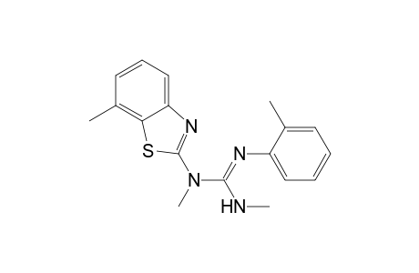 Guanidine, N,N'-dimethyl-N-(7-methyl-2-benzothiazolyl)-N''-(2-methylphenyl)-