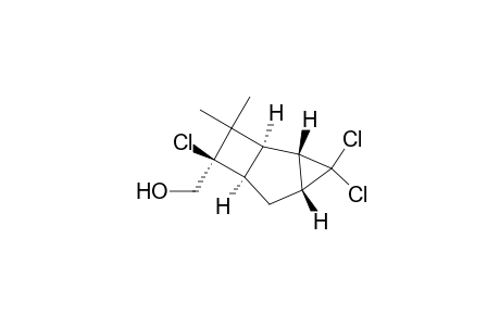 Tricyclo[4.2.0.0(2,4)]octane-7-methanol, 3,3,7-trichloro-8,8-dimethyl-, (1.alpha.,2.beta.,4.beta.,6.alpha.,7.alpha.)-