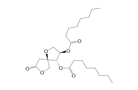 (-)-(3R,4S,5R)-3,4-bis(octanoyloxy)-1,7-dioxaspiro[4.4]nonan-8-one