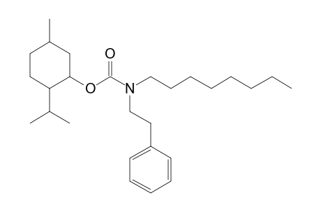 Carbonic acid, monoamide, N-(2-phenylethyl)-N-octyl-, menthyl ester