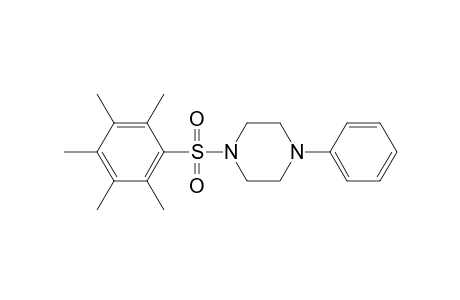 1-[(2,3,4,5,6-Pentamethylphenyl)sulfonyl]-4-phenylpiperazine