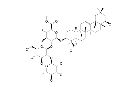 3-O-[ALPHA-L-RHAMNOPYRANOSYL-(1->2)-BETA-D-GLUCOPYRANOSYL-(1->2)-6'-O-METHYL-BETA-D-GLUCURONOPYRANOSYL]-SOYASAPOGENOL-B