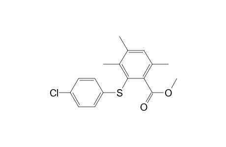 3,4,6-Trimethyl-2-(4-chlorophenylsulfanyl)benzoic acid methyl ester