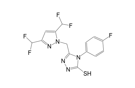 5-{[3,5-bis(difluoromethyl)-1H-pyrazol-1-yl]methyl}-4-(4-fluorophenyl)-4H-1,2,4-triazol-3-yl hydrosulfide