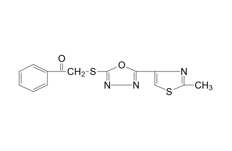 2-{[5-(2-methyl-4-thiazolyl)-1,3,4-oxadiazol-2-yl]thio}acetophenone