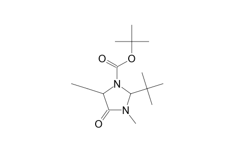 tert-Butyl 2-tert-butyl-5-ethyl-3-methyl-4-oxo-1-imidazolidinecarboxylate