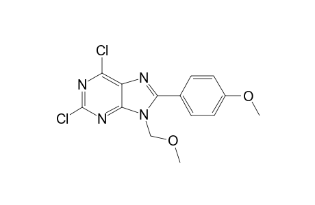 2,6-dichloro-9-(methoxymethyl)-8-(4-methoxyphenyl)-9H-purine