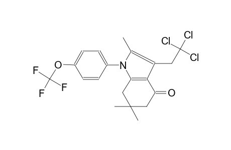 4H-indol-4-one, 1,5,6,7-tetrahydro-2,6,6-trimethyl-3-(2,2,2-trichloroethyl)-1-[4-(trifluoromethoxy)phenyl]-