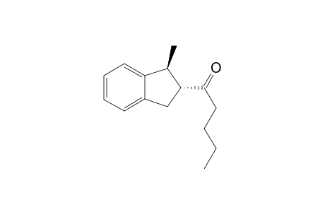 trans-1-((1S,2R)-1'-Methyl-2',3'-dihydro-1H-2'-indenyl]-1-pentanone