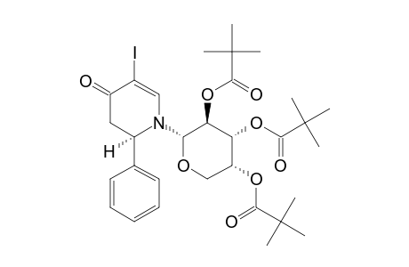 (2R)-N-(2',3',4'-TRI-O-PIVALOYL-ALPHA-D-ARABINOPYRANOSYL)-5-IODO-2-PHENYL-5,6-DEHYDROPIPERIDIN-4-ONE