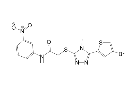 2-{[5-(4-bromo-2-thienyl)-4-methyl-4H-1,2,4-triazol-3-yl]sulfanyl}-N-(3-nitrophenyl)acetamide