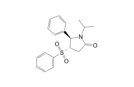 (4S,5R)-1-Isopropyl-5-phenyl-4-(phenylsulfonyl)pyrrolidin-2-one